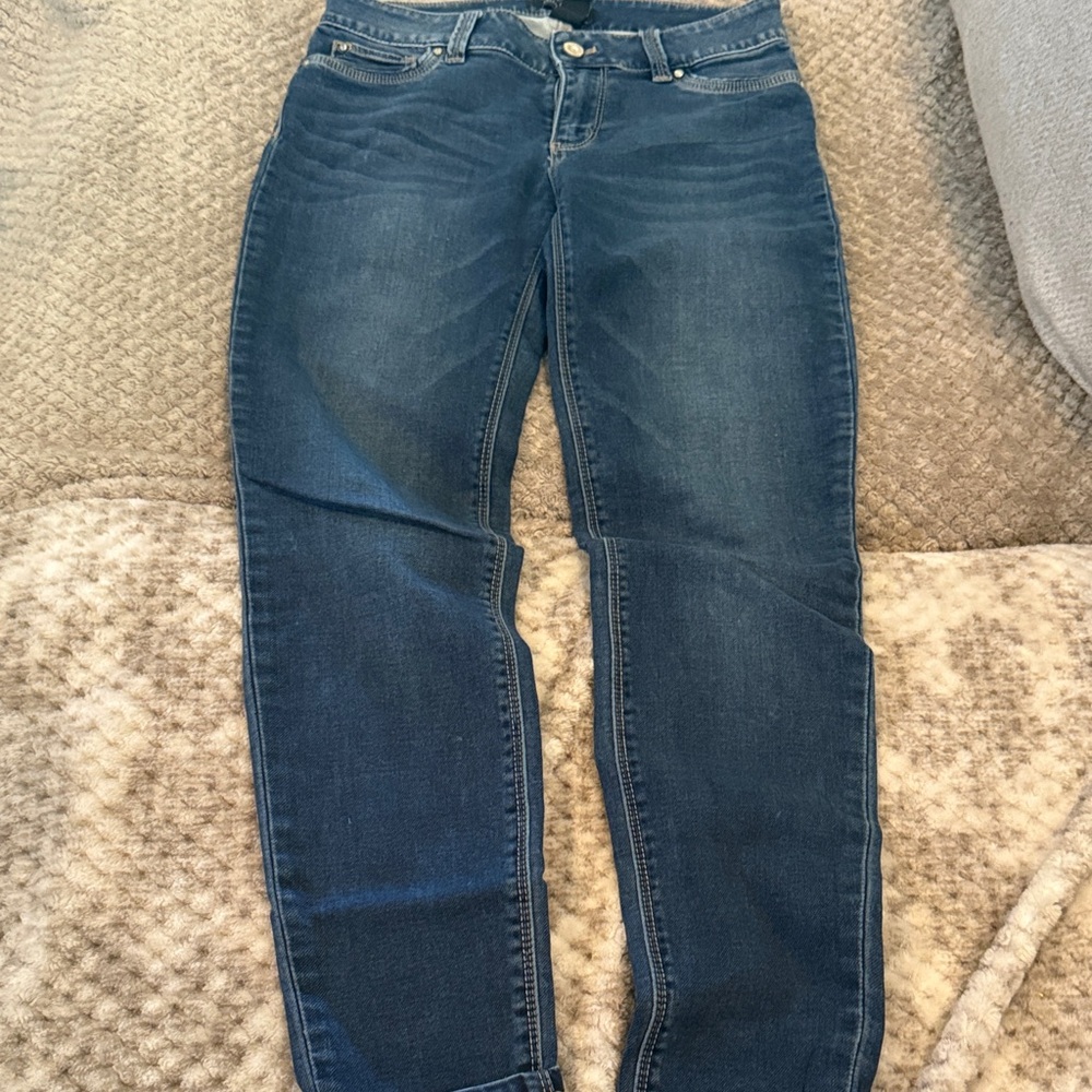 White House Black Market Dark Blue Skinny Jeans